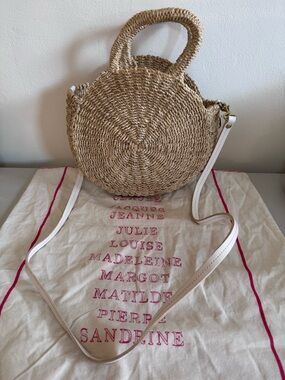 Clare V. Raffia Crossbody Beach Bag